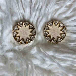 House of Harlow Pave Sunburst Earrings